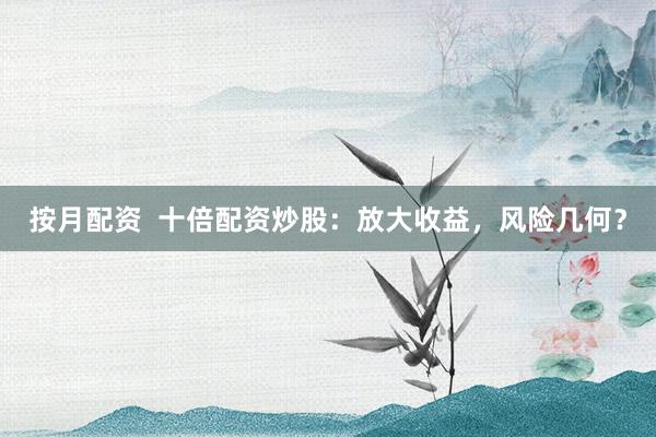 按月配资  十倍配资炒股：放大收益，风险几何？
